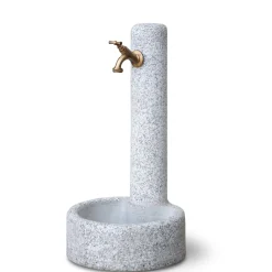 Fontana da giardino Mini To in cemento grigio chiaro H 65,5 cm