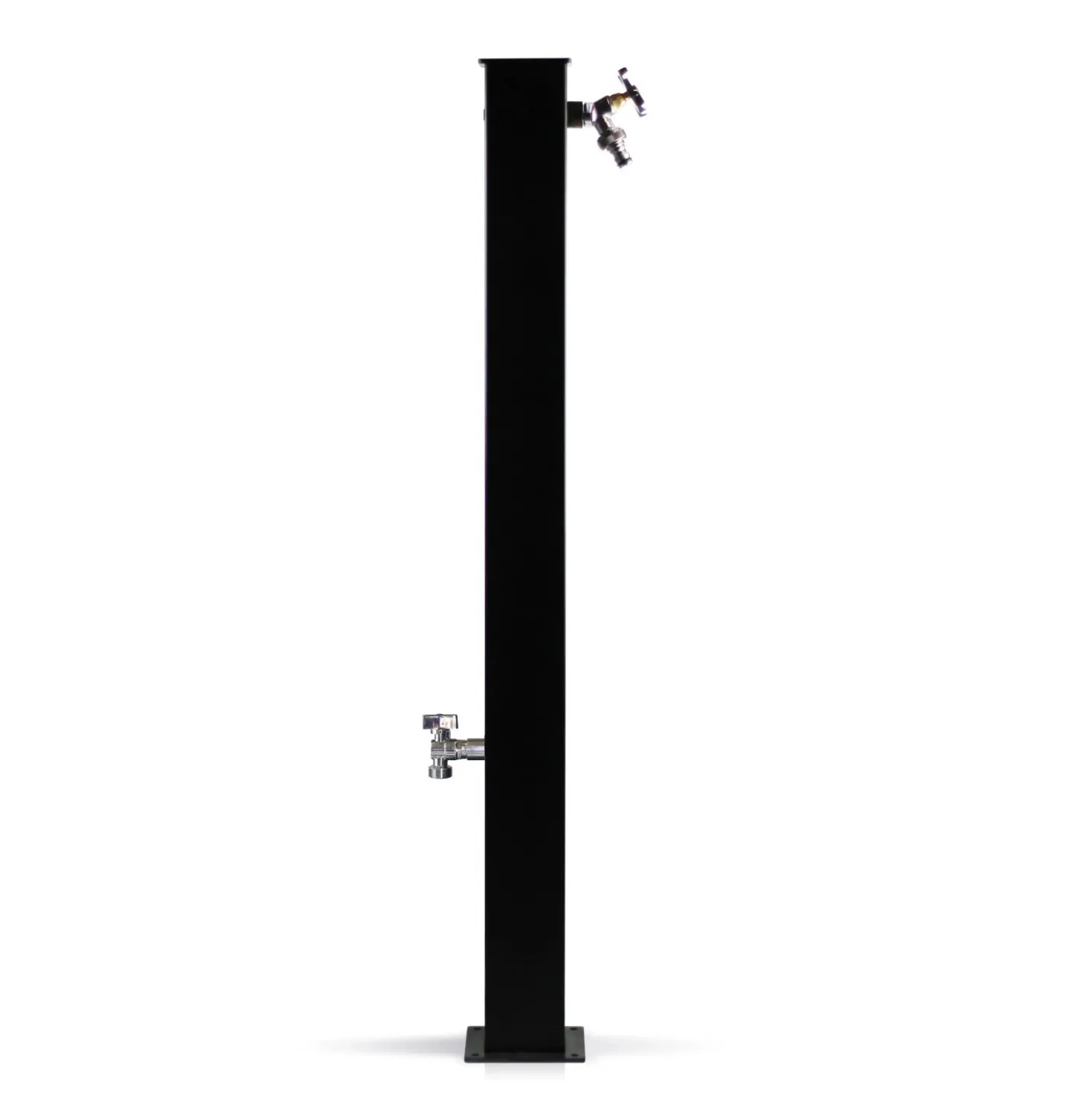 Fontana da giardino Nottingham in metallo nero H 98 cm