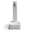 Fontana da giardino Vedovella Vicenza in cemento grigio H 66 cm
