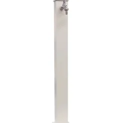 Fontana da giardino York in metallo bianco H 82 cm