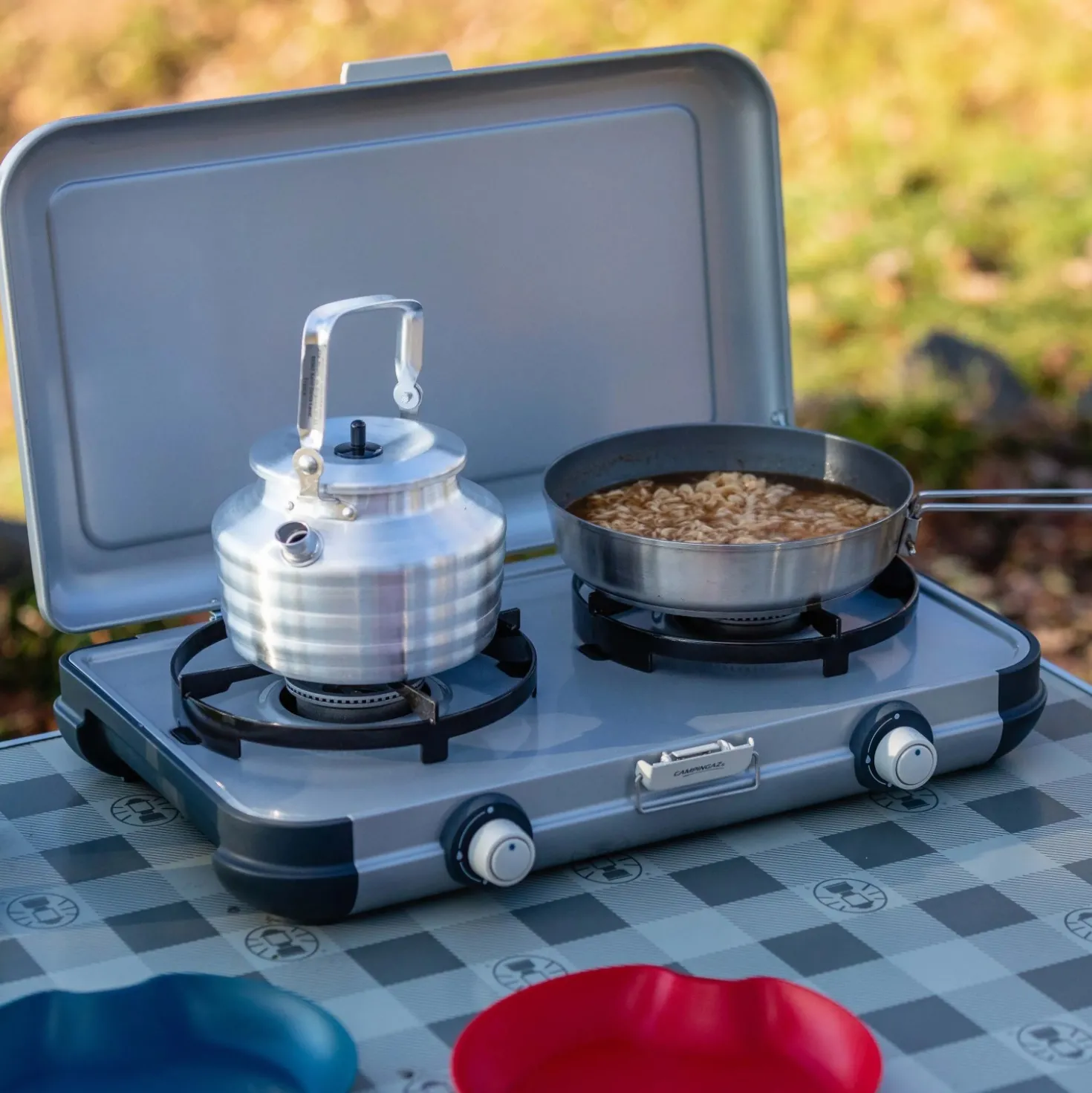 Fornello a Gas Camping Kitchen 2 grigio