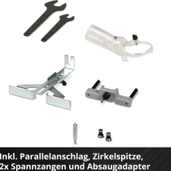 Fresatrice verticale a batteria Einhell Professional TP-RO 18 Li BL - Solo