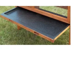 Gabbia per conigli in legno di abete 91,5x45x70 cm