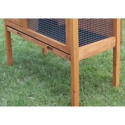 Gabbia per conigli in legno di abete 91,5x45x70 cm