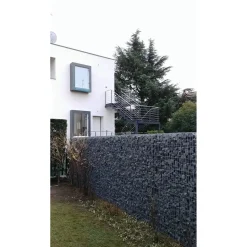 Gabbione in ferro decorativo e contenitivo 100x40x25 cm