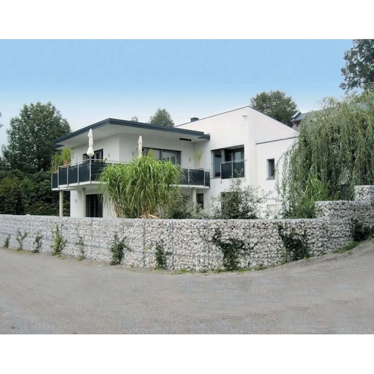 Gabbione in metallo decorativo e contenitivo 200x50x100 cm