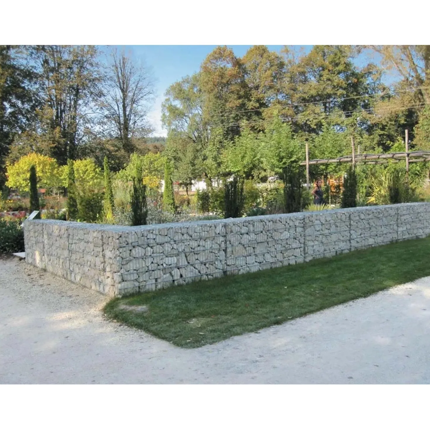 Gabbione in metallo decorativo e contenitivo 200x50x100 cm