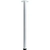 Gamba da tavolo con piastra di montaggio Hettich Ø 60 x H 900 mm bianco