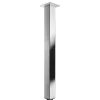 Gamba da tavolo con piastra montaggio in acciaio inox Hettich 60x60x700 mm