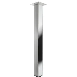 Gamba da tavolo con piastra montaggio in acciaio inox Hettich 60x60x700 mm
