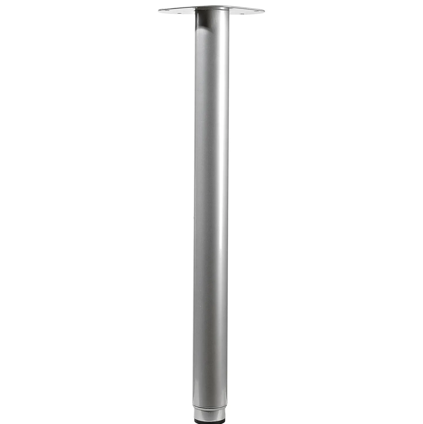 Gamba da tavolo in acciaio Hettich Ø 50 x H 900-1200 mm colore argento