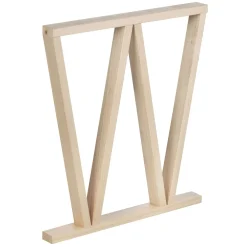 Gamba in pino massiccio per tavolo 75x61x5,8 cm 2 posizioni