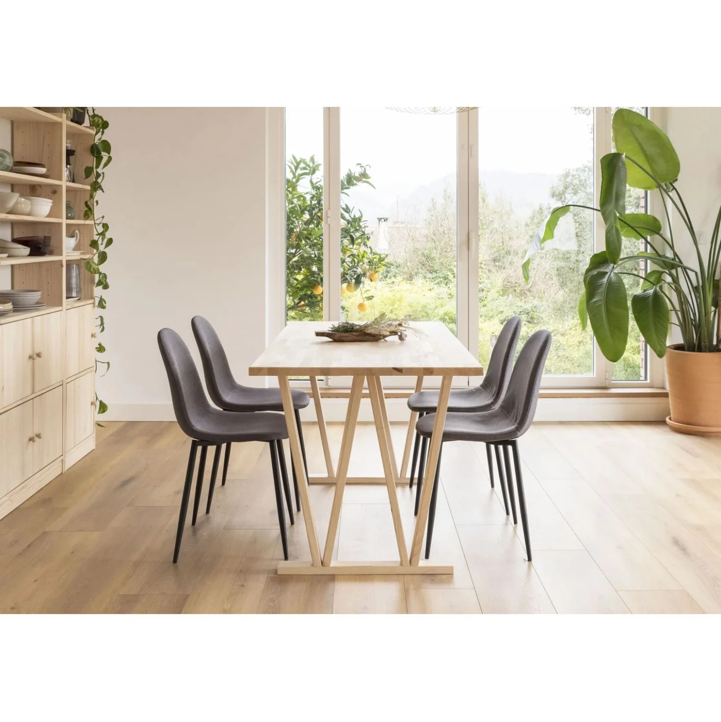 Gamba in pino massiccio per tavolo 75x61x5,8 cm 2 posizioni