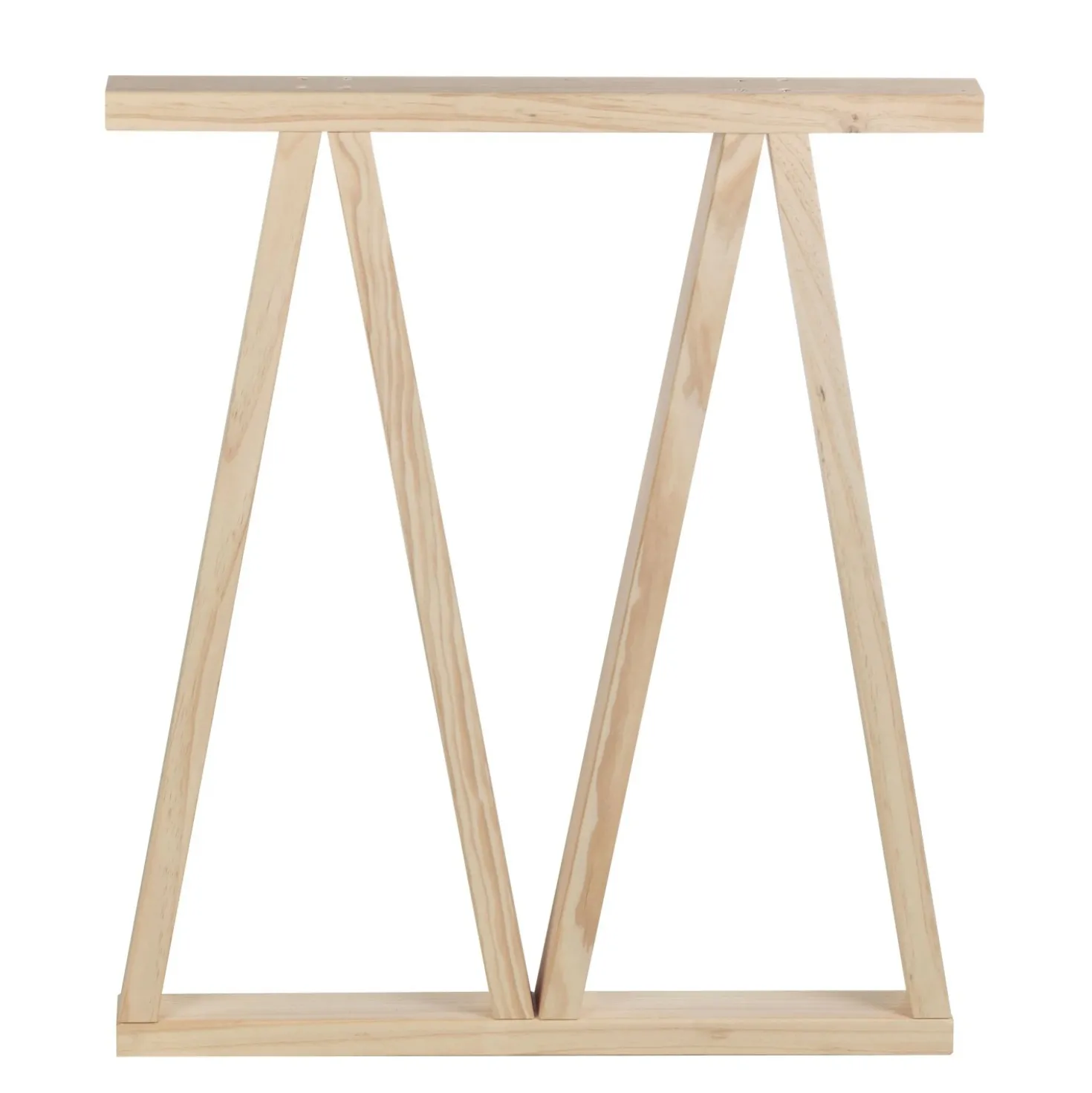 Gamba in pino massiccio per tavolo 75x61x5,8 cm 2 posizioni