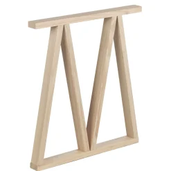 Gamba in pino massiccio per tavolo 75x61x5,8 cm 2 posizioni