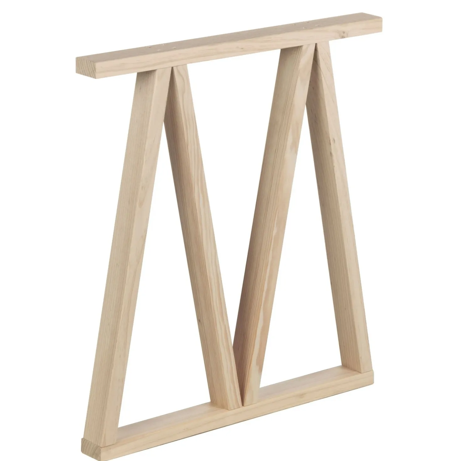 Gamba in pino massiccio per tavolo 75x61x5,8 cm 2 posizioni