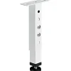 Gamba per letto con piastra di montaggio 36x35x200-300 mm