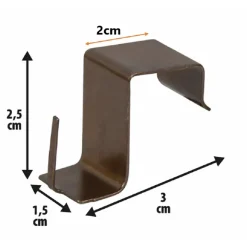 Ganci per serramenti in pvc e legno bronzo 4 pz