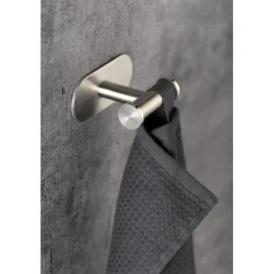 Gancio adesivo a muro Wenko Turbo-Loc Duo Orea acciaio inox opaco