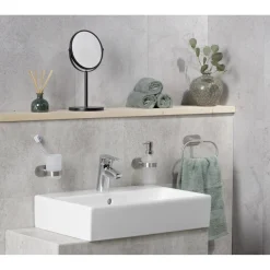 Gancio adesivo a muro Wenko Turbo-Loc Duo Orea acciaio inox opaco