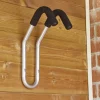 Gancio bici muro da manubrio doppio rivestito Ø 20 mm