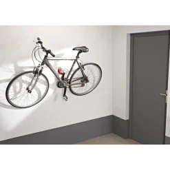 Gancio bici muro da pedale 12,5x8x7,7 cm rosso