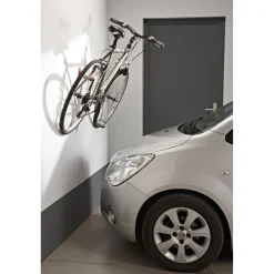 Gancio bici muro da pedale 12,5x8x7,7 cm rosso