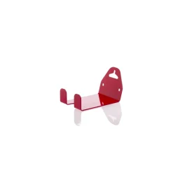Gancio bici muro da pedale 12,5x8x7,7 cm rosso