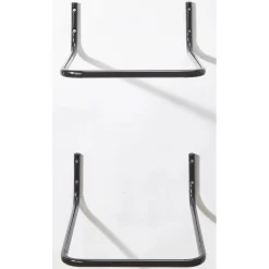 Gancio da muro per pneumatici P 65 cm nero 2 pz