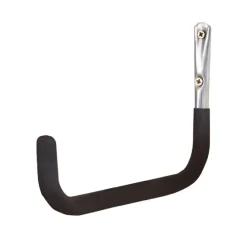 Gancio da muro tubo Ø 20 mm P 350 mm rivestito nero