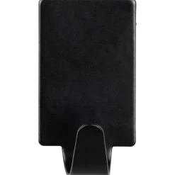 Gancio da parete quadrati Wenko in acciaio inox nero 4 pz 19x34x15 mm