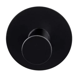 Gancio da parete Wenko Celano in acciaio inox nero 50x33x50 mm