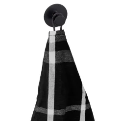 Gancio da parete Wenko Celano in acciaio inox nero 50x33x50 mm