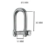 Gancio grillo lungo inox 5 mm