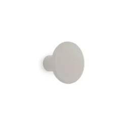 Gancio in poliresina rotondo colore grigio diametro 5 cm