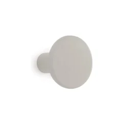 Gancio in poliresina rotondo colore grigio diametro 8 cm