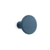 Gancio in poliresina rotondo colore blu scuro diametro 8 cm