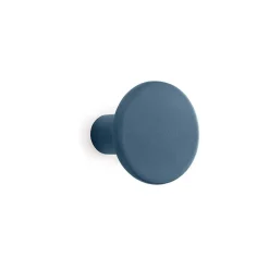Gancio in poliresina rotondo colore blu scuro diametro 8 cm