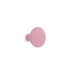 Gancio in poliresina rotondo colore rosa diametro 5 cm