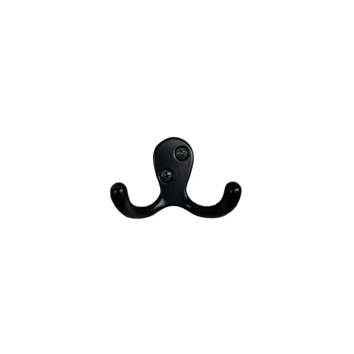 Gancio in zama nero opaco L 7 x H 5 x P 2,8 cm