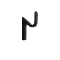 Gancio in zama nero opaco L 1,5 x H 6,5 x P 4 cm