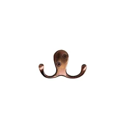 Gancio in zama rame satinato L 7 x H 5 x P 2,8 cm