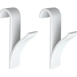 Gancio porta asciugamani Wenko plastica bianco 2 pz