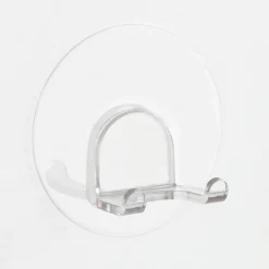 Gancio porta asciugamani Static-Loc Duo trasparente