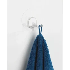 Gancio porta asciugamani Static-Loc Duo trasparente