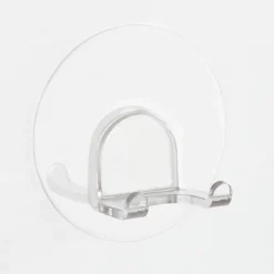 Gancio porta asciugamani Static-Loc Duo trasparente