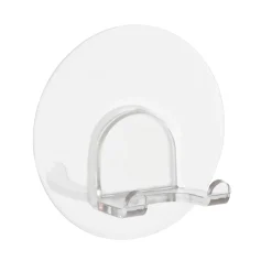 Gancio porta asciugamani Static-Loc Duo trasparente