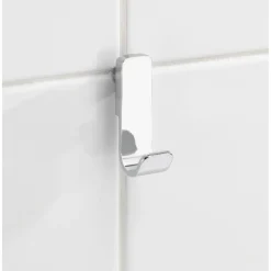 Gancio porta asciugamani Premium ABS acciaio 2 pz
