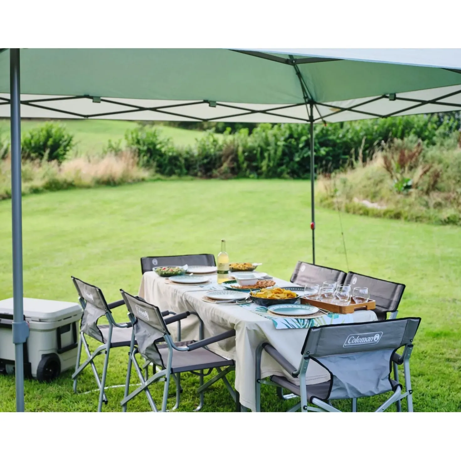 Gazebo Coleman FastPitch OnePush Shelter L Outdoor 16 m² Verde-Bianco