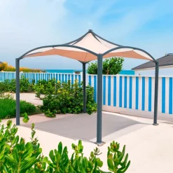 Gazebo in acciaio e poliestere Galata 300x300x320 cm